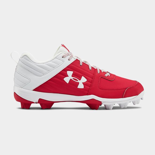 Under Armour Leadoff Low RM - Panske Baseballová Obuv - Červené/Biele